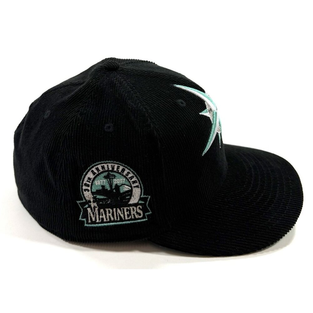 Seattle Mariners 30th Anniversary Fitted Hat New Era 59FIFTY Black Cord 7 1/2 - Picture 3 of 13